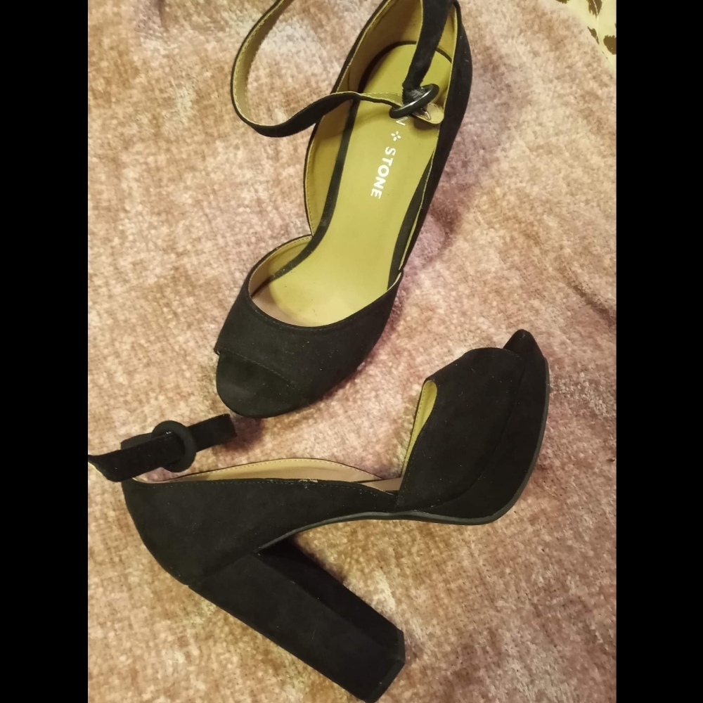 SunStone Block Heel Platform Sandals